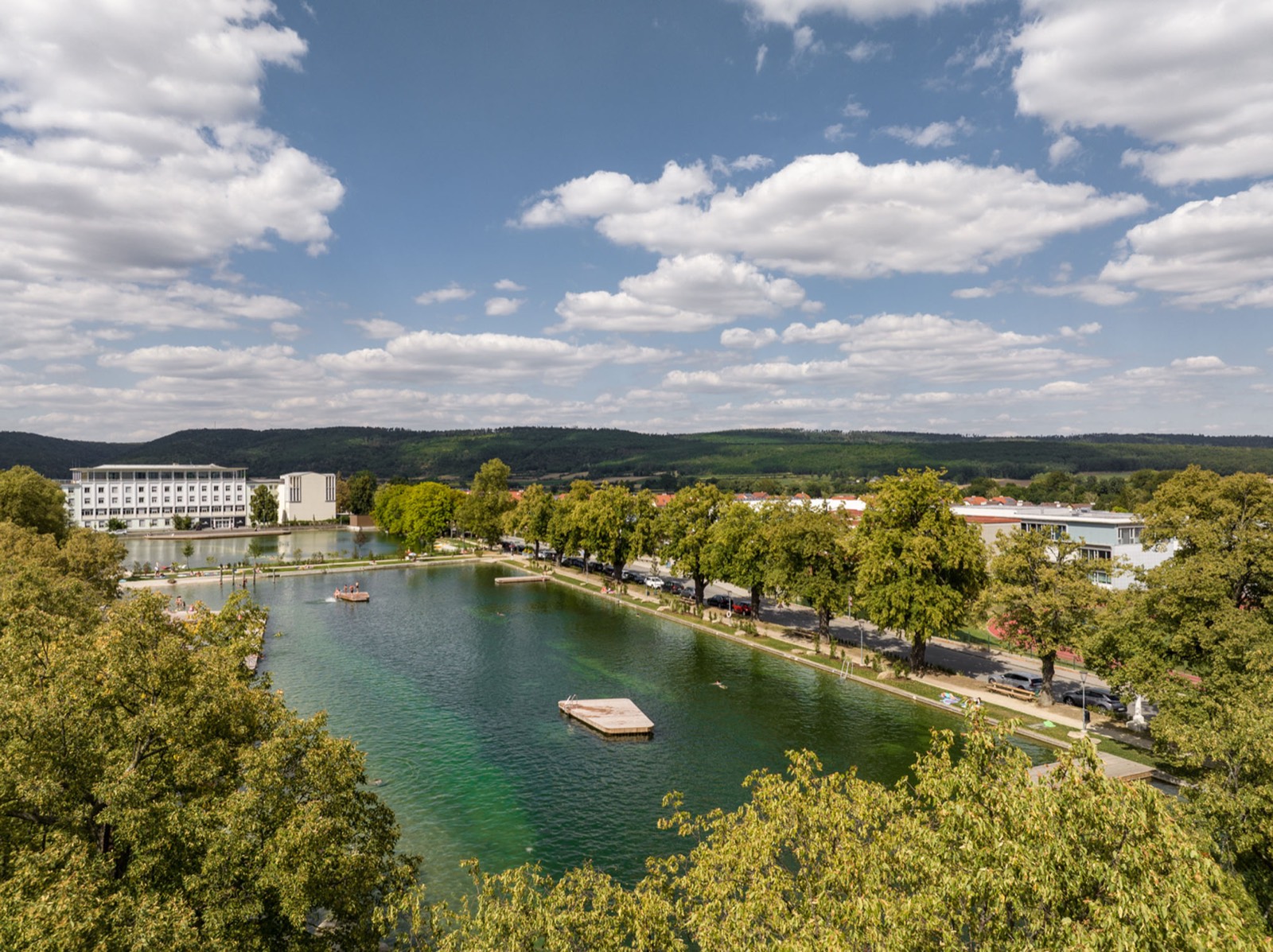 campus Horn – Luftbild des Areals am Stadtsee